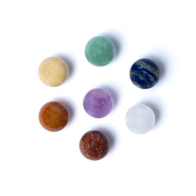 7 chakra gemstone spheres